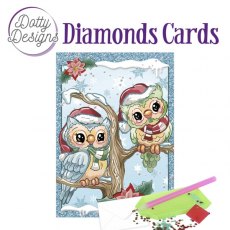 Dotty Designs Diamond Cards - Christmas Owls DDDC1046