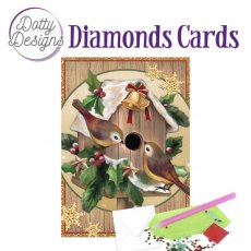 Dotty Designs Diamond Cards - Christmas Birdhouse DDDC1042