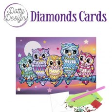 Dotty Designs Diamond Cards - Kitschy Owls DDDC1026