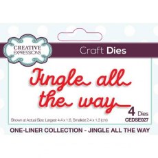 Creative Expressions One-liner Collection Jingle all the way Craft Die
