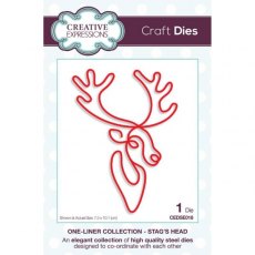 Creative Expressions One-liner Collection Stag’s Head Craft Die