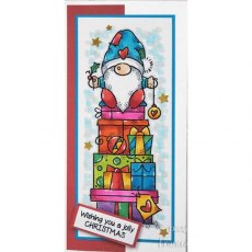 Woodware Clear Singles Gnome Gifts 8 in x 2.6 in Stamp
