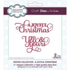 Creative Expressions Christmas Wishes CEDME036 Craft Dies by Sue Wilson 