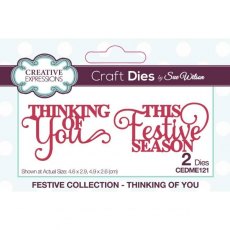 Creative Expressions Sue Wilson Festive Mini Expressions Thinking Of You Die CEDME121