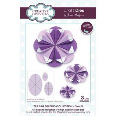 Creative Expressions Jamie Rodgers Tea Bag Folding Ovals Craft Die