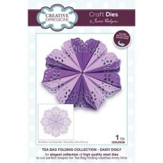 Creative Expressions Jamie Rodgers Tea Bag Folding Daisy Doily Craft Die