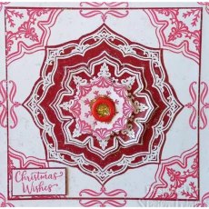 Creative Expressions Jamie Rodgers Festive Flourish Tea Bag Folding 6 in x 8 in Stamp Set