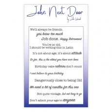 John Next Door Flag Sentiment Stamps - Amusing JND302