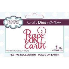 Creative Expressions Sue Wilson Festive Mini Expressions Peace On Earth Craft Die