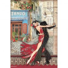 Stamperia A4 Rice Paper Desire Tango DFSA4717 5 FOR £9.99