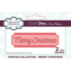 Creative Expressions Jamie Rodgers Pierced Merry Christmas Craft Die