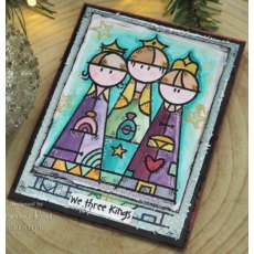 Woodware Clear Singles Three Kings 4 in x 6 in Stamp
