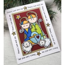 Woodware Clear Singles Mary & Joseph 4 in x 6 in Stamp