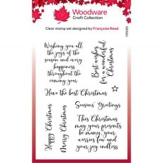 Woodware Clear Singles Loving Christmas 4 in x 6 in Stamp