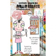 Aall & Create - A7 Stamp #763 - Chocolatier Miss Dee