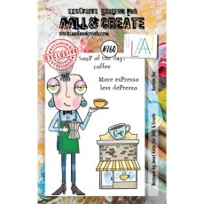 Aall & Create - A7 Stamp #760 - Barista Dee