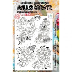 Aall & Create - A5 Stamp #745 - Visiting the Flowers