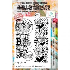 Aall & Create - A5 Stamp #731 - Papillon