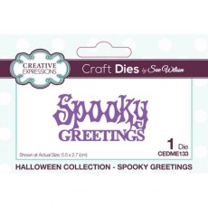 Creative Expressions Sue Wilson Spooky Greetings Craft Die
