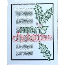 Julie Hickey Designs - Merry Christmas Profile Die JHD-CUT-1035 JHD-CUT-1036