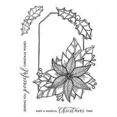 Julie Hickey Designs - Poinsettia Tag Stamp Set JH1060