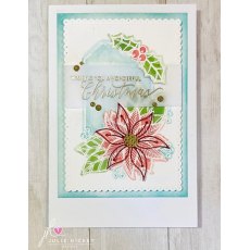 Julie Hickey Designs - Poinsettia Tag Stamp Set JH1060