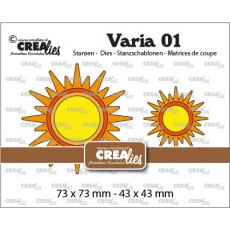 Crealies Varia Dies No. 01, Sun 2x CLVaria01