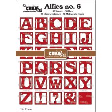 Crealies Alfies Diesset No. 6, Alphabet in Squares CLALF06