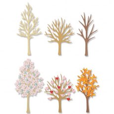 Sizzix Thinlits Die Set 7PK - Seasonal Trees by Jennifer Ogborn pre order for 1/10/22