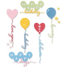 Sizzix Thinlits Die Set 11PK - Balloon Occasions PRE ORDER FOR 1/10/22