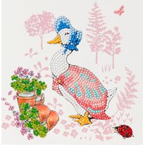 Craft Buddy "Jemima Puddle-Duck" 18x18cm Crystal Art Card CCK-PRBT01
