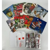 Craft Buddy Limited Edition "Festive Best of British" set of 8 Cards in Full Colour Box CCK-XMBOBSET