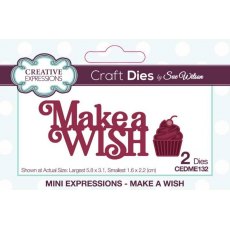 Creative Expressions Sue Wilson Mini Expressions Make A Wish Craft Die