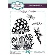 Creative Expressions Designer Boutique Mush-Room With A View 6 in x 4 in Clear Stamp Set