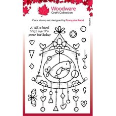 Woodware Clear Singles Wire Birdhouse 4 in x 6 in Stamp