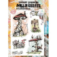 Aall & Create - A4 Stamp #795 - Toadstool Towers