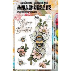 Aall & Create - A5 Stamp #797 - Beautiful Bees