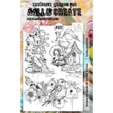 Aall & Create - A5 Stamp #801 - Garden Accessories