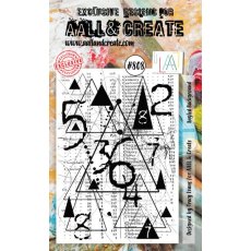 Aall & Create - A6 Stamp #808 - Angled Background