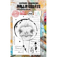 Aall & Create - A7 Stamp #810 - Ostrich