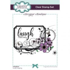 Creative Expressions Designer Boutique Loudly Laughing 6 in x 4 in Clear Stamp Set