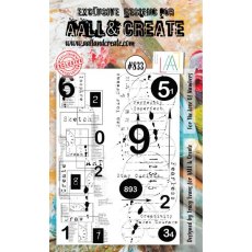 Aall & Create - A6 Stamp #833 - For the Love of Numbers