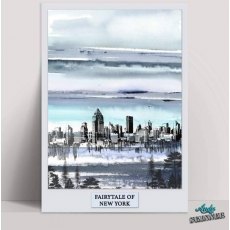Creative Expressions Andy Skinner Cityscape Reflections 4.9 in x 1.9 in Rubber Stamp