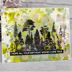 Creative Expressions Andy Skinner Evergreen Horizon 4.5 in x 2.5 in Rubber Stamp