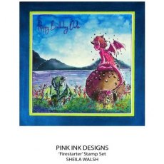 Pink Ink Designs Firestarter 6 in x 8 in Clear Stamp Set