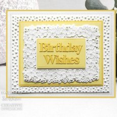Creative Expressions Sue Wilson Frames & Tags Floral Rectangle Craft Die