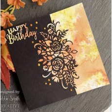 Creative Expressions Paper Cuts Sun Kissed Rose Edger Craft Die