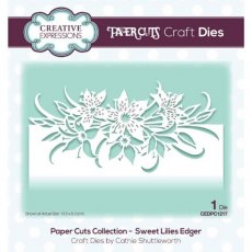 Creative Expressions Paper Cuts Sweet Lilies Edger Craft Die