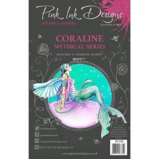 Pink Ink Designs Coraline 6 in x 8 in Clear Stamp Set
