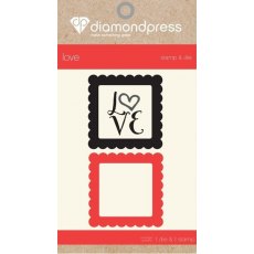 Diamond Press Mini Stamp and Die Set - Love